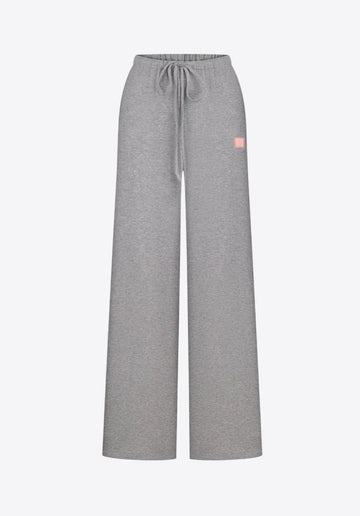 Viscose Trousers In Heather Grey
