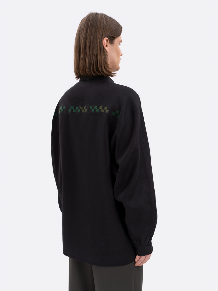 Konopli Men's Embroidered Shirt