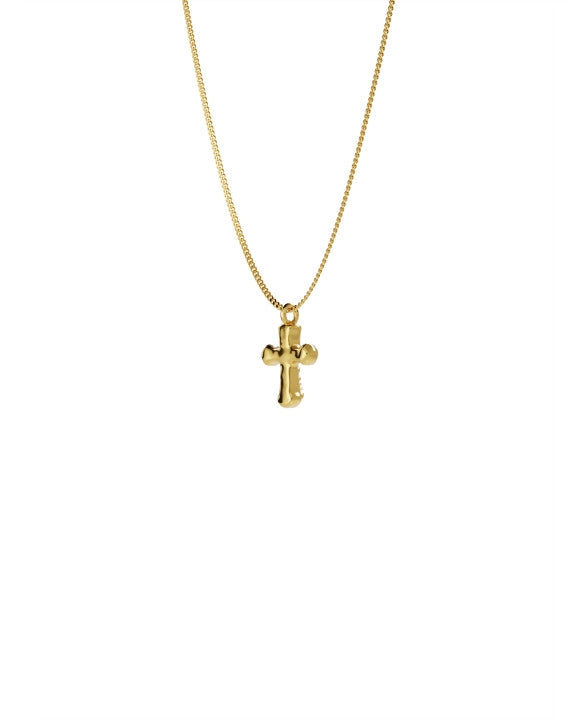Mini Cross Pendant in gold