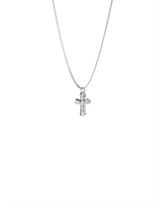 Mini Cross Pendant in silver