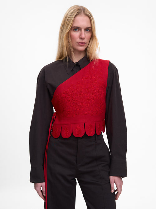 Osiayna Vest in red