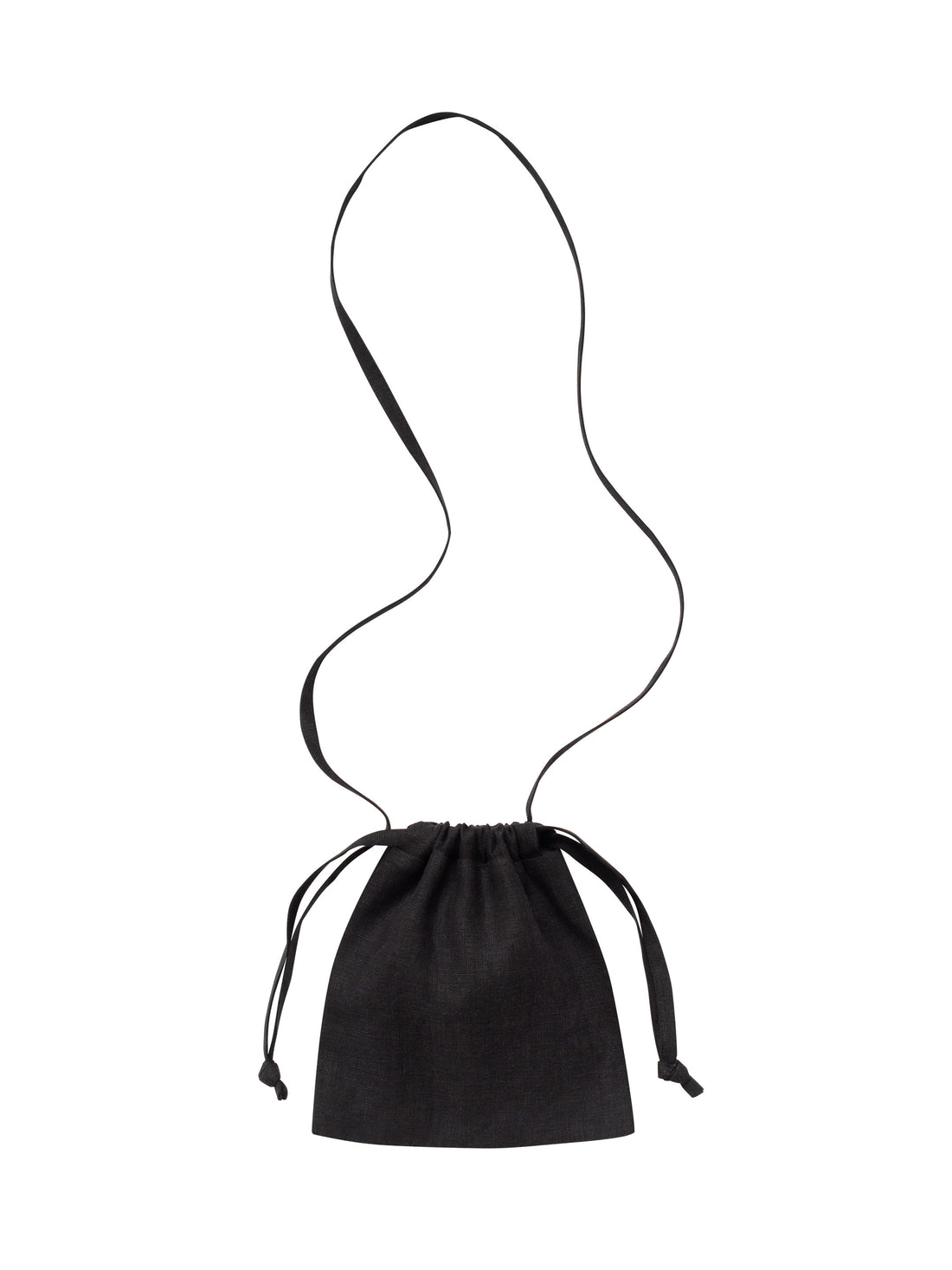 Peliustka Drawstring Bag in black