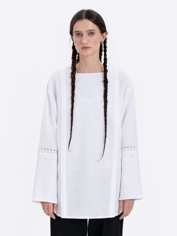 Fountain of Tears Linen Embroidered shirt