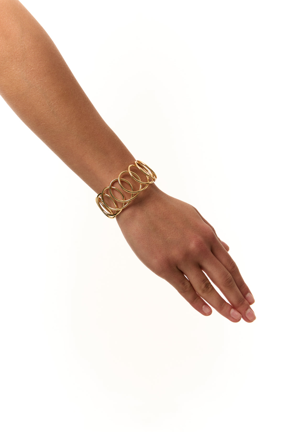 Karma Wide Bracelet in gold