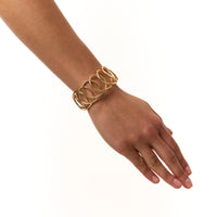 Karma Wide Bracelet in gold