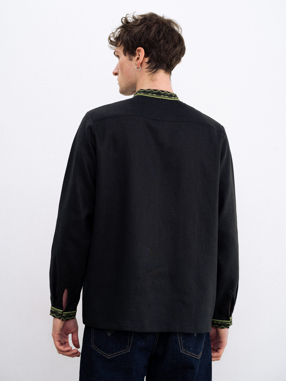 Kyivan Rus Men’s Vyshyvanka Shirt in black