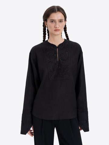 Lesya’s Ornaments Linen Embroidered shirt