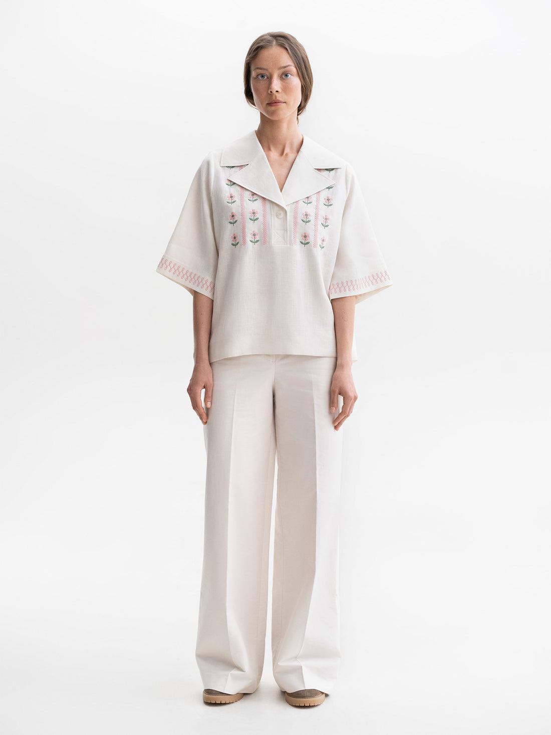 Bessarabiya Vyshyvanka Shirt in milk