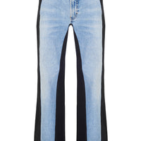 Jeans with Contrast Side Lines