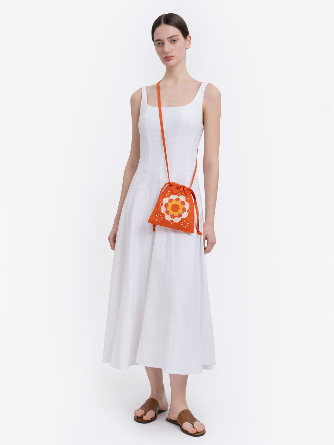 Peliustka Drawstring Bag in orange