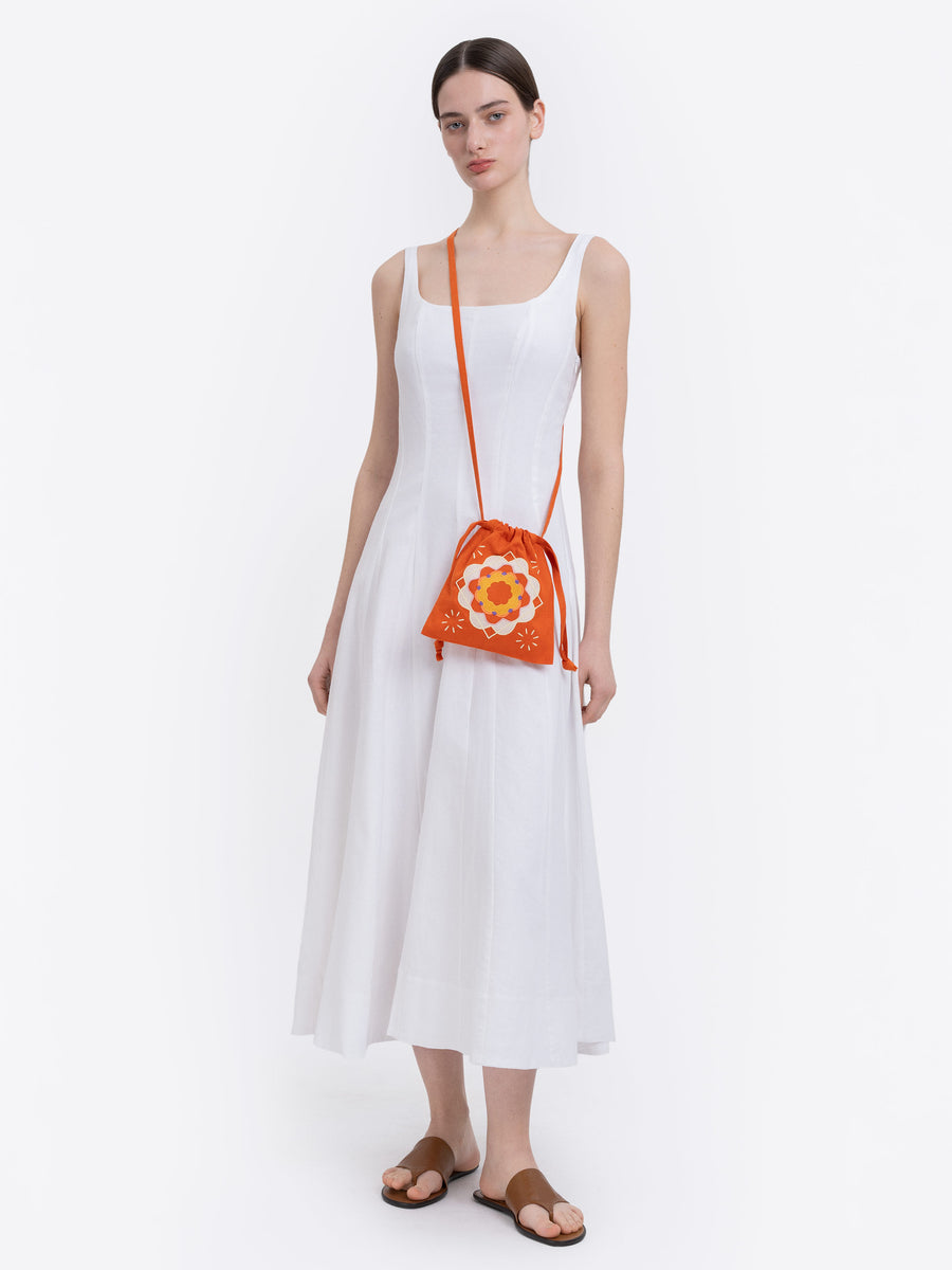 Peliustka Drawstring Bag in orange