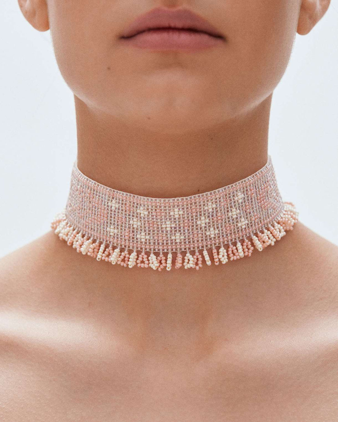 Beaded Herdan in pink