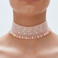 Beaded Herdan in pink