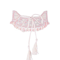 Beaded Herdan in pink