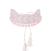 Beaded Herdan in pink