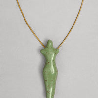 Oranta pendant in green