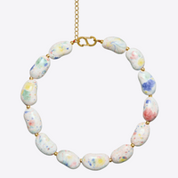 Beans Necklace in rainbow