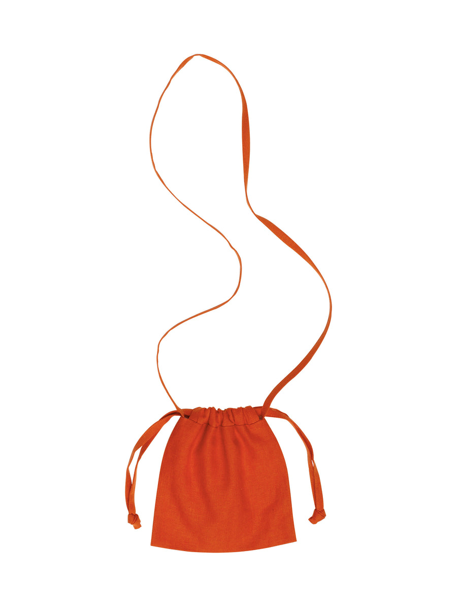 Peliustka Drawstring Bag in orange