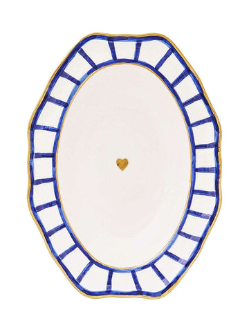 Oval Heart Plate