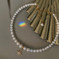 Pearl Morning Star Choker