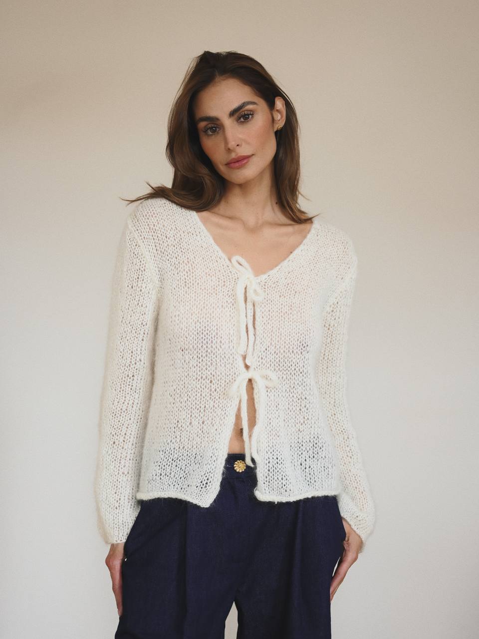 Cloud Cardigan in white