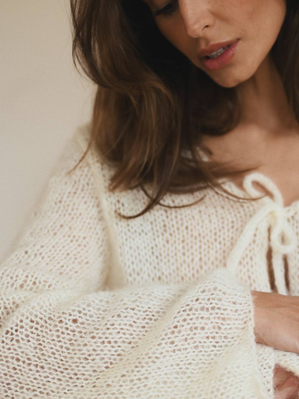 Cloud Cardigan in white
