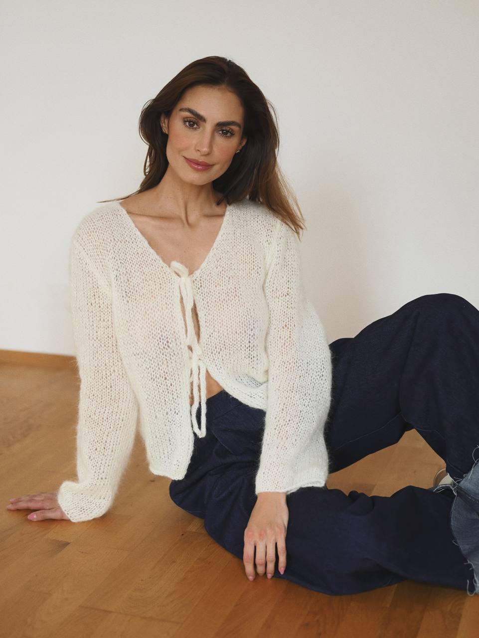 Cloud Cardigan in white