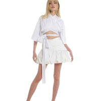 Shu Mini Skirt in white