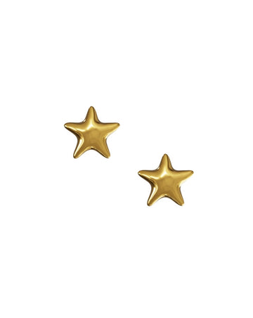 Star Earrings in gold