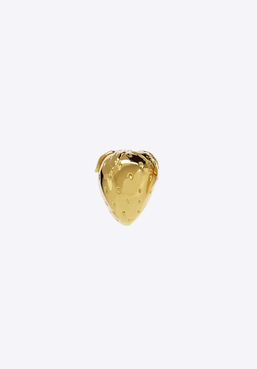 Earrings Strawberry in gold