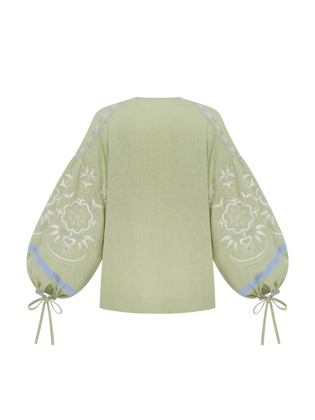 Örnek Vyshyvanka Shirt in soft green