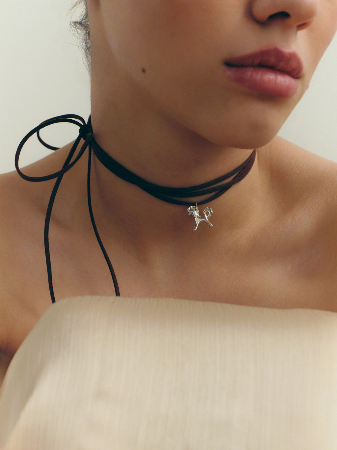 Konyk Brown Suede Pendant
