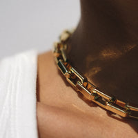 Cube Chain in gold