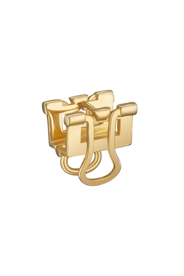 Binder Mono Earring in Gold