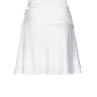 Mini wrap satin skirt