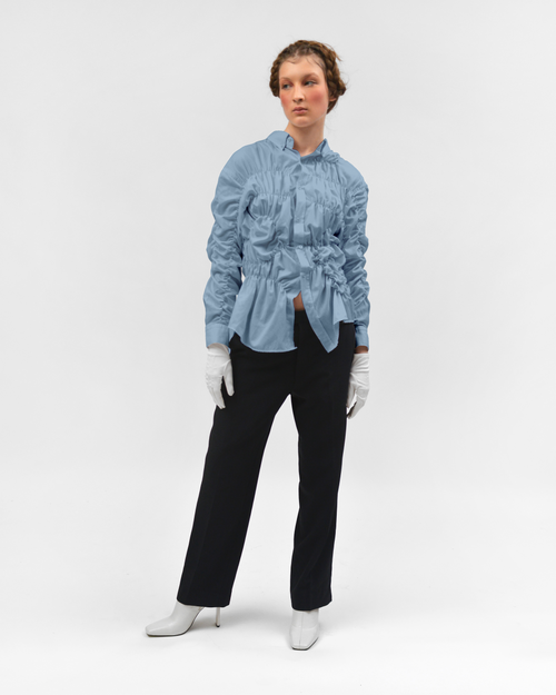 Upcycling Shirt in blue