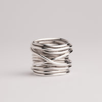 Pipe ring 22 in silver