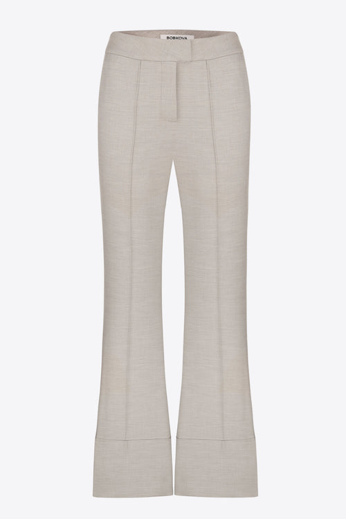 Tailored trouser with cuffs