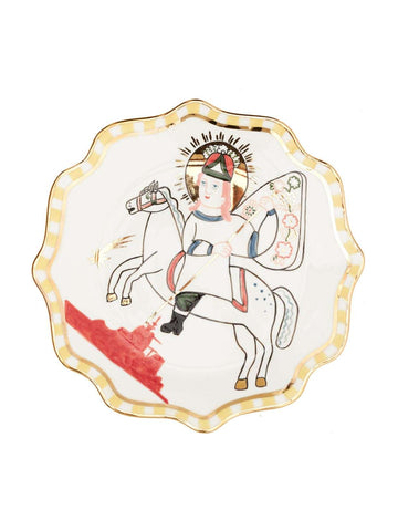Plate with St George