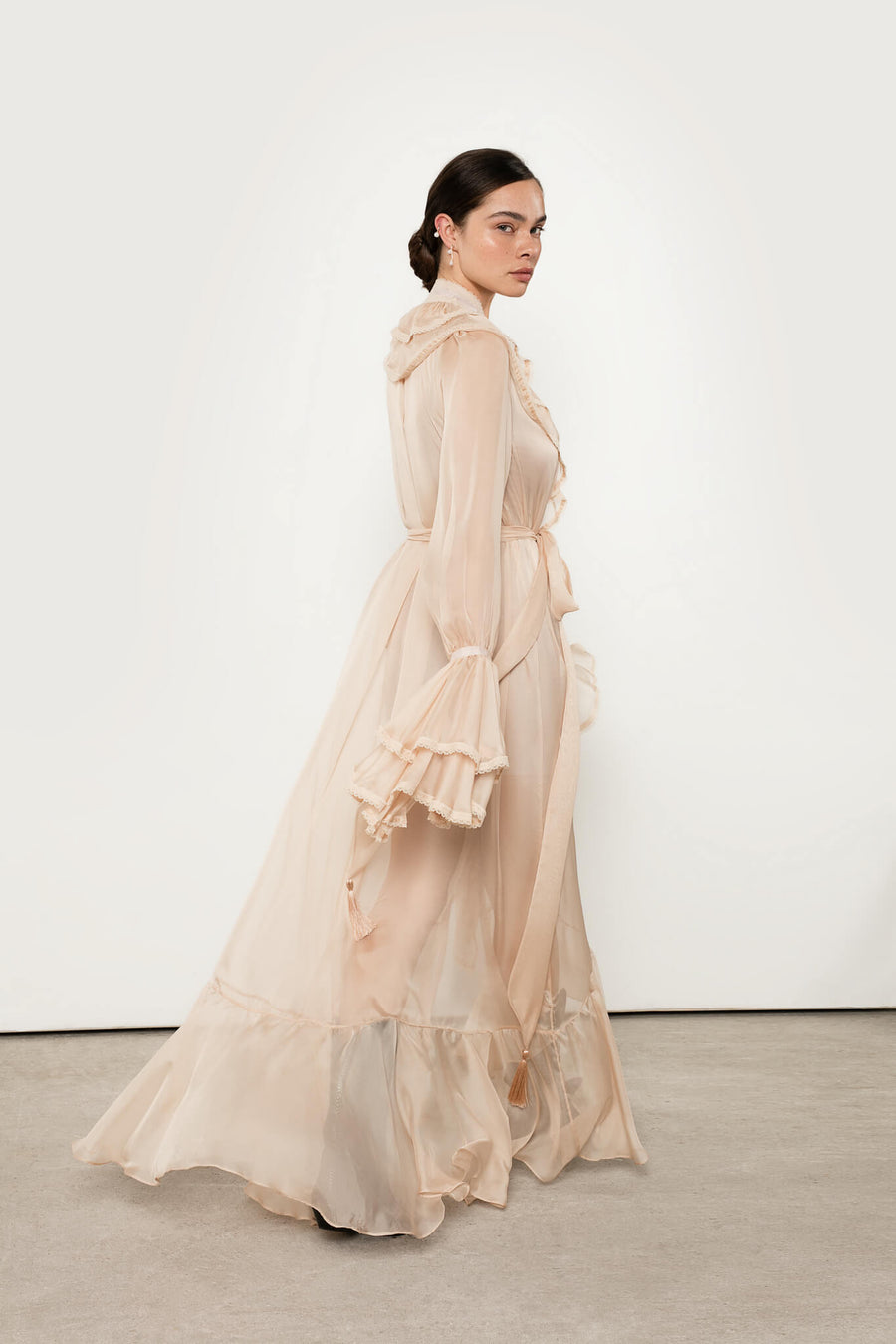 Ocean Of Tenderness Maxi Dress in Beige