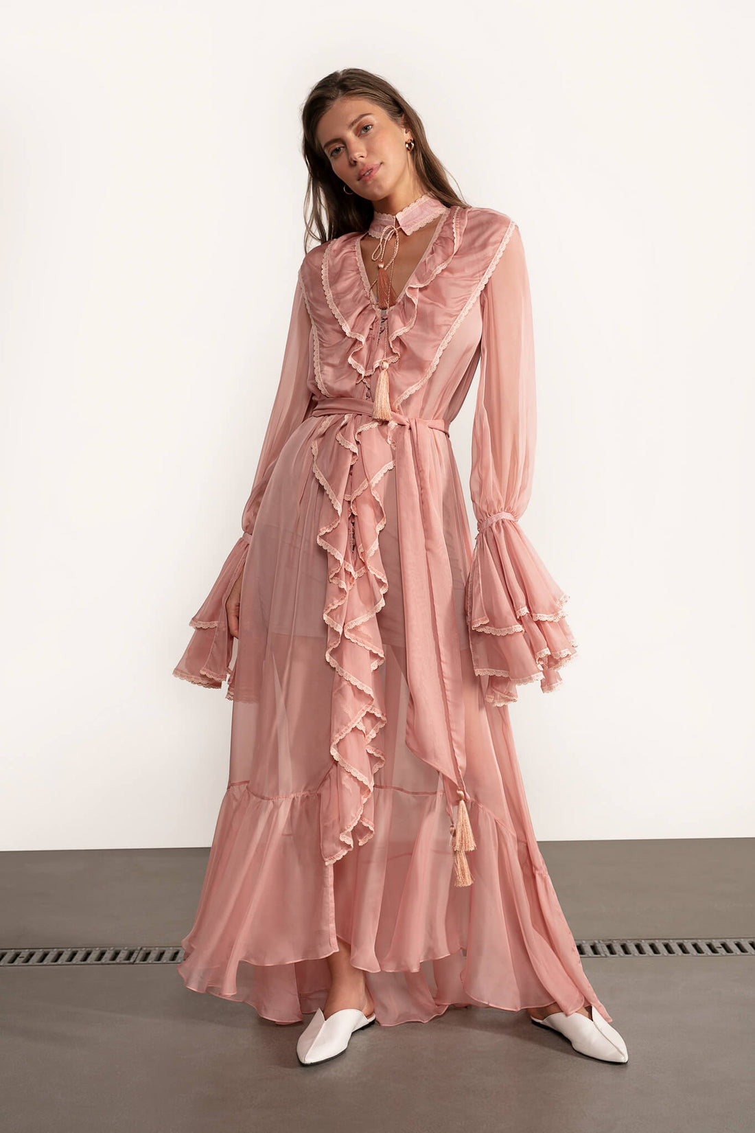 Ocean Of Tenderness Maxi Dress in Pink