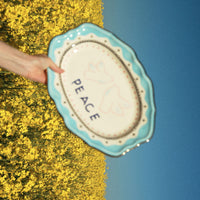 Peace oval plate